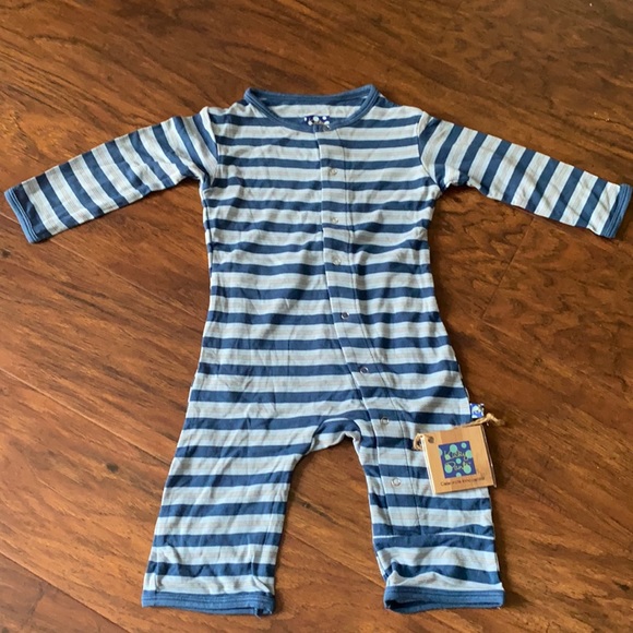 Kickee Pants Other - NWT KICKEE PANTS STRIPED COVERALL